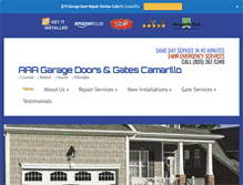 Tablet Screenshot of garagedoorrepaircamarillo.info